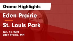 Eden Prairie  vs St. Louis Park  Game Highlights - Jan. 14, 2021