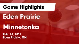 Eden Prairie  vs Minnetonka  Game Highlights - Feb. 26, 2021