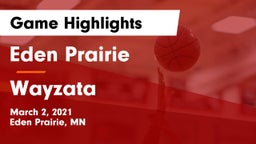 Eden Prairie  vs Wayzata  Game Highlights - March 2, 2021