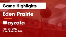 Eden Prairie  vs Wayzata  Game Highlights - Jan. 25, 2022