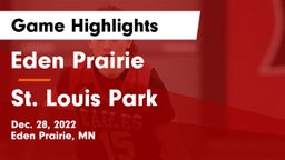 Eden Prairie  vs St. Louis Park  Game Highlights - Dec. 28, 2022