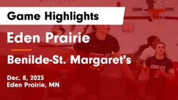 Eden Prairie  vs Benilde-St. Margaret's  Game Highlights - Dec. 8, 2023