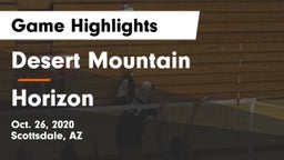 Desert Mountain  vs Horizon  Game Highlights - Oct. 26, 2020