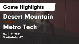 Desert Mountain  vs Metro Tech  Game Highlights - Sept. 2, 2021