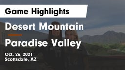 Desert Mountain  vs Paradise Valley Game Highlights - Oct. 26, 2021