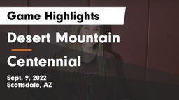 Desert Mountain  vs Centennial  Game Highlights - Sept. 9, 2022