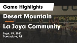 Desert Mountain  vs La Joya Community Game Highlights - Sept. 15, 2022