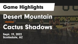 Desert Mountain  vs Cactus Shadows  Game Highlights - Sept. 19, 2022
