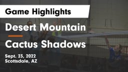 Desert Mountain  vs Cactus Shadows  Game Highlights - Sept. 23, 2022