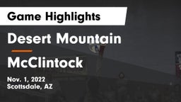 Desert Mountain  vs McClintock  Game Highlights - Nov. 1, 2022