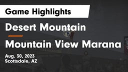 Desert Mountain  vs Mountain View Marana Game Highlights - Aug. 30, 2023