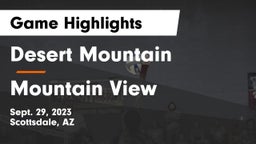 Desert Mountain  vs Mountain View  Game Highlights - Sept. 29, 2023