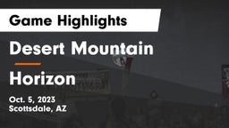 Desert Mountain  vs Horizon  Game Highlights - Oct. 5, 2023