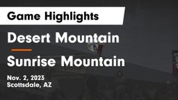 Desert Mountain  vs Sunrise Mountain  Game Highlights - Nov. 2, 2023
