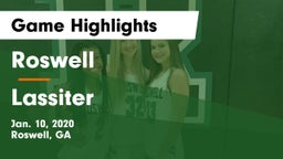 Roswell  vs Lassiter  Game Highlights - Jan. 10, 2020