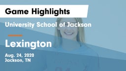University School of Jackson vs Lexington  Game Highlights - Aug. 24, 2020