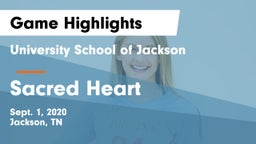 University School of Jackson vs Sacred Heart Game Highlights - Sept. 1, 2020