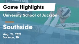 University School of Jackson vs Southside  Game Highlights - Aug. 26, 2021