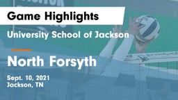 University School of Jackson vs North Forsyth  Game Highlights - Sept. 10, 2021