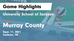 University School of Jackson vs Murray County  Game Highlights - Sept. 11, 2021