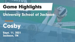 University School of Jackson vs Cosby Game Highlights - Sept. 11, 2021