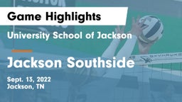 University School of Jackson vs Jackson Southside  Game Highlights - Sept. 13, 2022