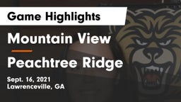 Mountain View  vs Peachtree Ridge  Game Highlights - Sept. 16, 2021