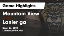 Mountain View  vs Lanier  ga Game Highlights - Sept. 23, 2021