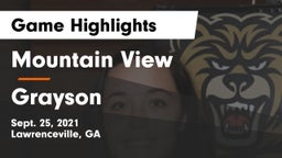 Mountain View  vs Grayson  Game Highlights - Sept. 25, 2021