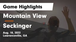 Mountain View  vs Seckinger  Game Highlights - Aug. 18, 2022
