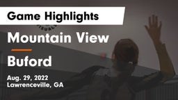 Mountain View  vs Buford  Game Highlights - Aug. 29, 2022