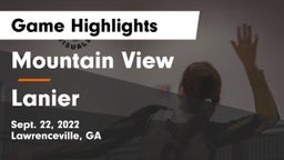 Mountain View  vs Lanier Game Highlights - Sept. 22, 2022