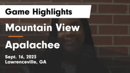Mountain View  vs Apalachee  Game Highlights - Sept. 16, 2023