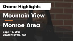 Mountain View  vs Monroe Area Game Highlights - Sept. 16, 2023