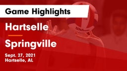 Hartselle  vs Springville  Game Highlights - Sept. 27, 2021