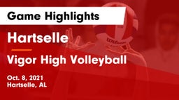 Hartselle  vs Vigor High Volleyball Game Highlights - Oct. 8, 2021