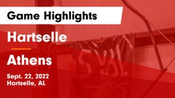 Hartselle  vs Athens  Game Highlights - Sept. 22, 2022