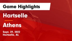 Hartselle  vs Athens  Game Highlights - Sept. 29, 2022