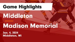 Middleton  vs Madison Memorial  Game Highlights - Jan. 4, 2024