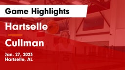 Hartselle  vs Cullman  Game Highlights - Jan. 27, 2023