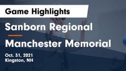 Sanborn Regional  vs Manchester Memorial  Game Highlights - Oct. 31, 2021