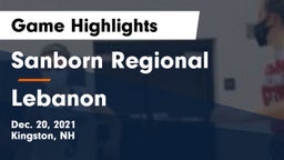 Sanborn Regional  vs Lebanon  Game Highlights - Dec. 20, 2021