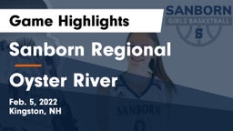 Sanborn Regional  vs Oyster River  Game Highlights - Feb. 5, 2022