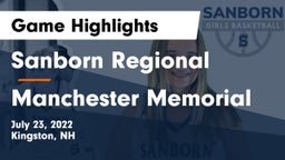 Sanborn Regional  vs Manchester Memorial  Game Highlights - July 23, 2022