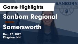 Sanborn Regional  vs Somersworth Game Highlights - Dec. 27, 2022