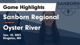 Sanborn Regional  vs Oyster River Game Highlights - Jan. 10, 2023