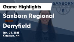 Sanborn Regional  vs Derryfield Game Highlights - Jan. 24, 2023