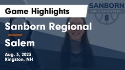 Sanborn Regional  vs Salem  Game Highlights - Aug. 3, 2023