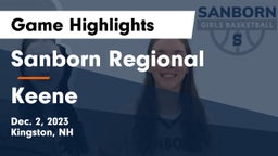 Sanborn Regional  vs Keene  Game Highlights - Dec. 2, 2023