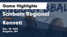 Sanborn Regional  vs Kennett Game Highlights - Dec. 28, 2023